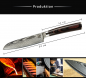 Preview: Zeuß Santoku Damastmesser Küchenmesser LH Lifestyle Kochmesser